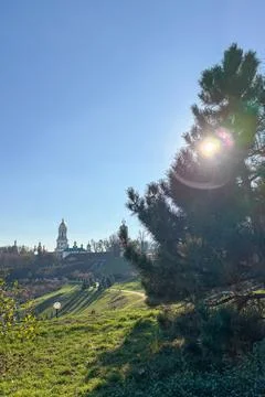 A panoramic view of the Memorial Candle Stock Photos