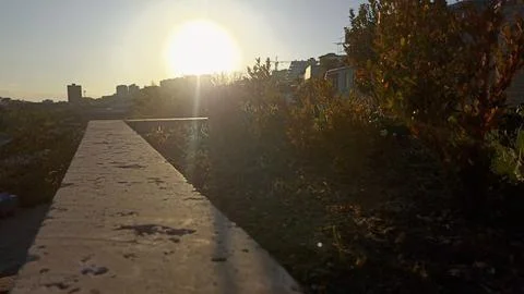 Panoramic view of a modern city Photos