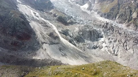Panoramic view of Monte Rosa glacier Stock Footage 139921744