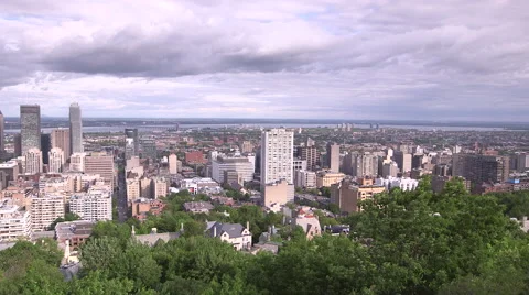 Panoramic view of Montreal Vídeo Stock 44879110