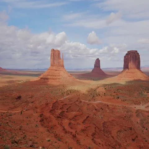 Panoramic view of Monument Valley, Utah, USA Stock Footage 69384590
