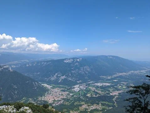 Panoramic view from Mount Priaforà Fotos de archivo