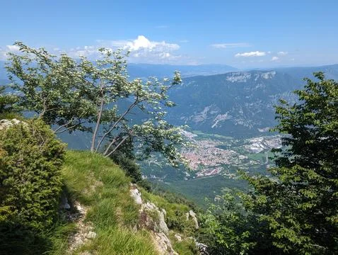 Panoramic view from Mount Priaforà Fotos de archivo