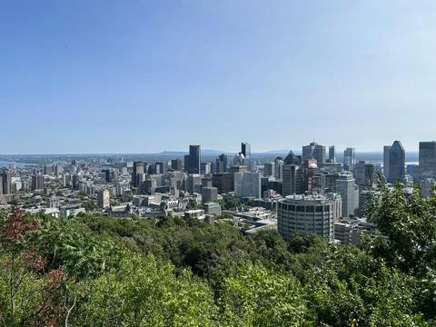 Panoramic View From Mount Royal 스톡 사진