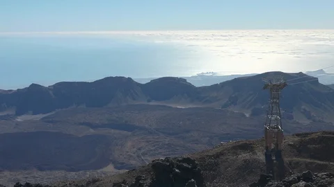 Panoramic View Of Mount Teide Tenerife Canary Island Spain Stock Footage 104391909