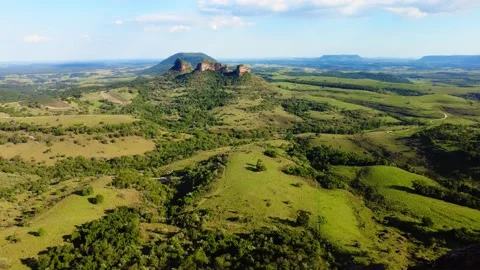 Panoramic view of Mount Three Stones from the Indian stone Stock Footage 231243931