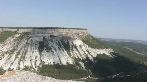 Panoramic View of the Mountain and the Horizon, Canyon Stock Footage 54463553