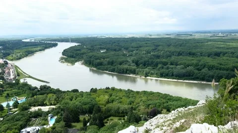 Panoramic view from mountain braunsberg Stock Footage 154838775