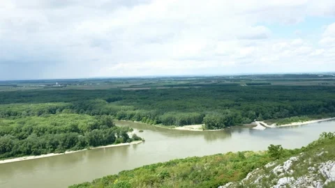 Panoramic view from mountain braunsberg Stock Footage 154839069