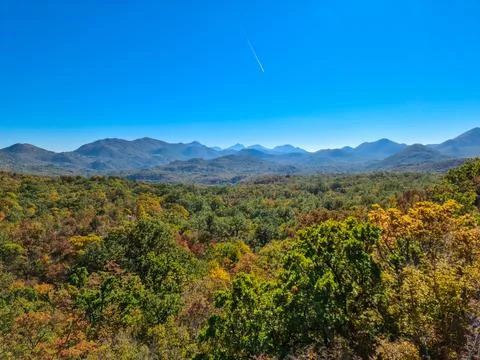 Panoramic view of the mountain chains of the Dinaric Alps seen from Goli Vr.. Stock Photos