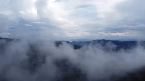 Panoramic View on a Mountain Stock Footage 154221032