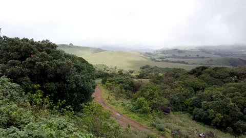 A Panoramic view of Mountain range Landscape in Coorg, Karnataka, India. Video stock 160635029