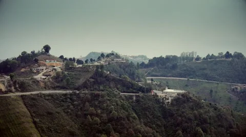 Panoramic view of mountain road Stock Footage 59948550