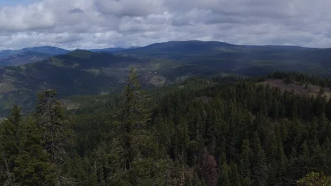 Panoramic view from a Mountain top. Stock Footage 123317718