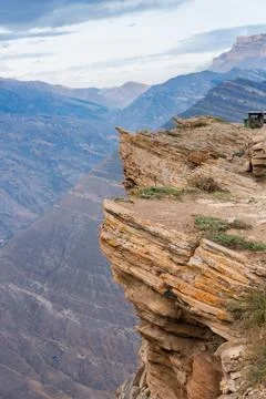 Panoramic view of the mountain valley Stock Photos