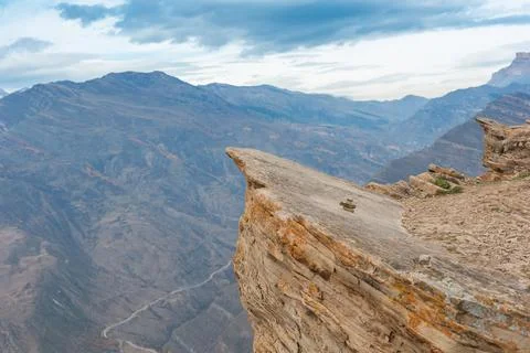 Panoramic view of the mountain valley Stock Photos
