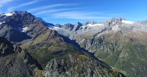 Panoramic view - Mountains and glaciers Video stock 68093007