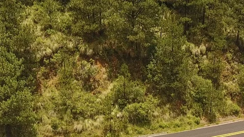 Panoramic view of the mountains from a drone Stock Footage 93661914