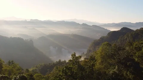 Panoramic view of mountains Stock Footage 102595721