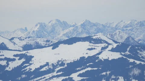 Panoramic view of mountains, Kitzbühel Stock Footage 61629013