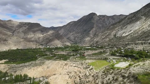 Panoramic view mountains landscape Stock Footage 240192249