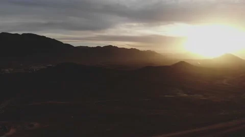 Panoramic view of the mountains of Mauritania. Desert in Mauritania. Desert.  Stock Footage 137089934