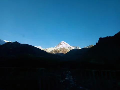 Panoramic view of the mountains Stock Photos
