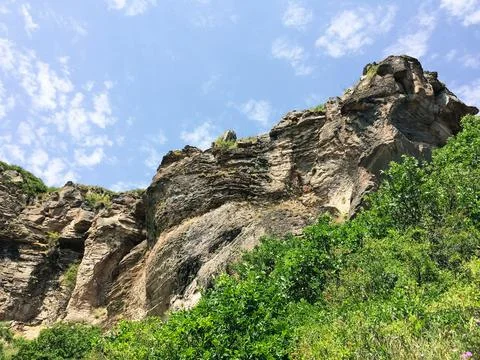 Panoramic view of the mountains Stock Photos