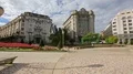 Panoramic view on Moyua square, fascinating architectural cityscape of Bilbao HD Footage