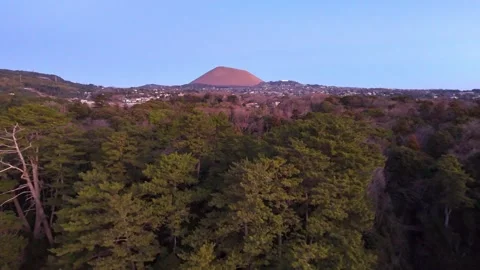 Panoramic View of Mt Omuro and Forest│Sunrise│Japan Stock Footage 329061127