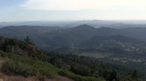 PANORAMIC VIEW FROM MT PALOMAR Stock Footage 10710856