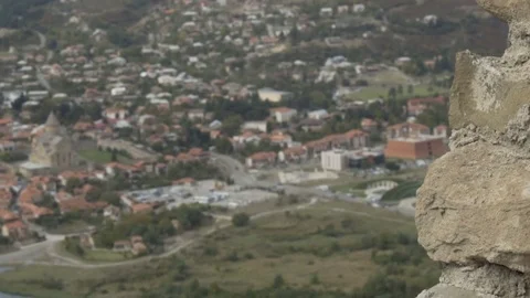 Panoramic view of Mtskheta, Georgia. Stock Footage 81858172