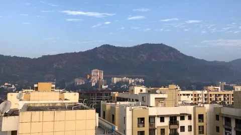 A panoramic view of Mulund in Mumbai Stock Footage 83777905