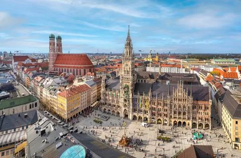 Panoramic view of Munich, Germany Foto stock
