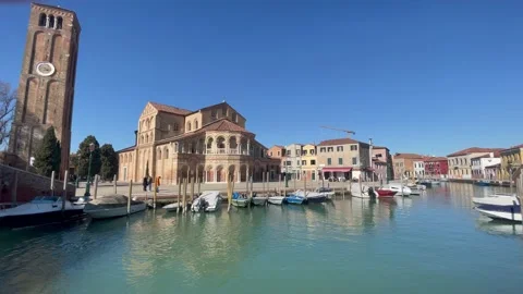 Panoramic view of murano Stock Footage 228369750