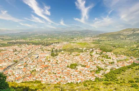 Panoramic view of Nafplio, Greece Stock Photos