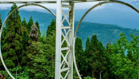 Panoramic view of the nature in Sikkim Stock Photos