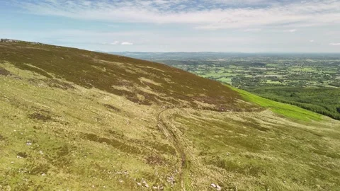 Panoramic View Near Crotty's Cave, County Waterford, Ireland 4K 库存影片 337847986