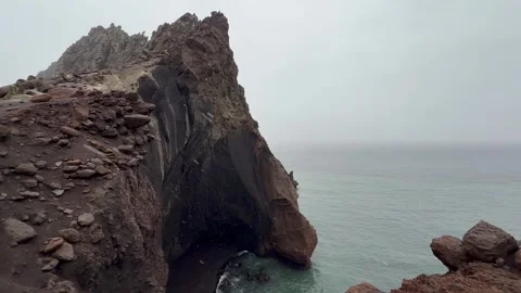Panoramic View of Neptune's Window on Deception Island, Antarctica Видео 337883929