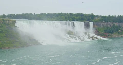 Panoramic view of the Niagara falls Stock Footage 115151225