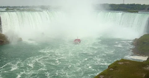 Panoramic view of the Niagara falls Stock Footage 115153369