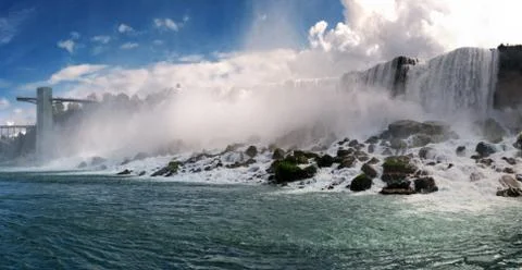Panoramic view of niagara falls Stock Photos