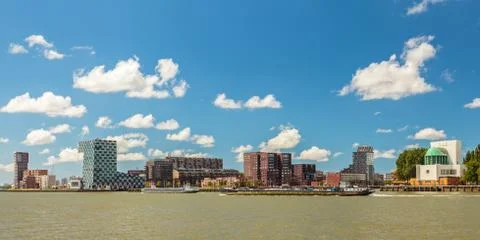 Panoramic view of the north side of rotterdam Foto stock