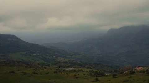 A panoramic view of northern Sicily Stock Footage 88720191