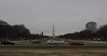 Panoramic View of Obelisk Monument in Washington DC with Tourist and Car Traffic 4k or 4k+ Resolution