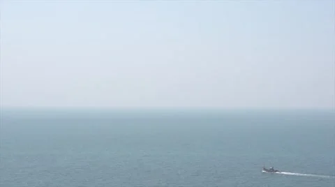 A panoramic View of Occean Stock Footage 42997165