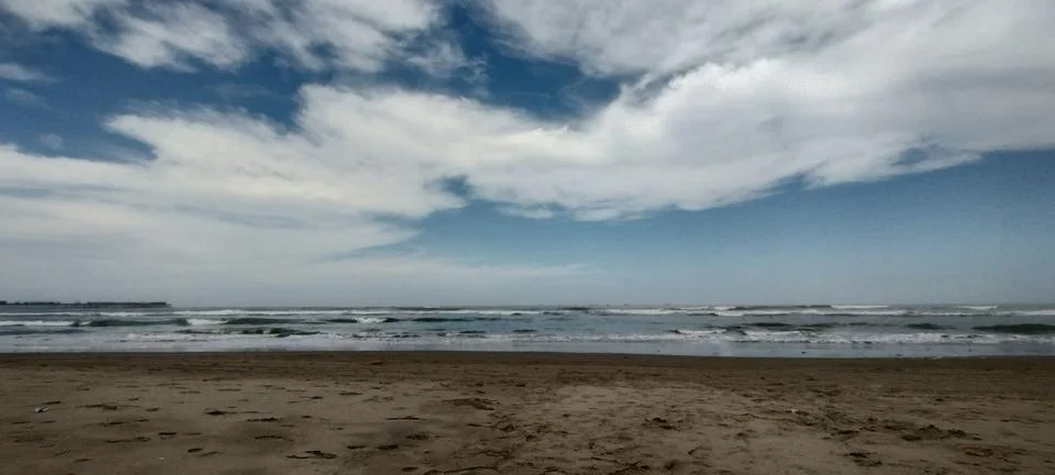 Panoramic view of the ocean Foto stock