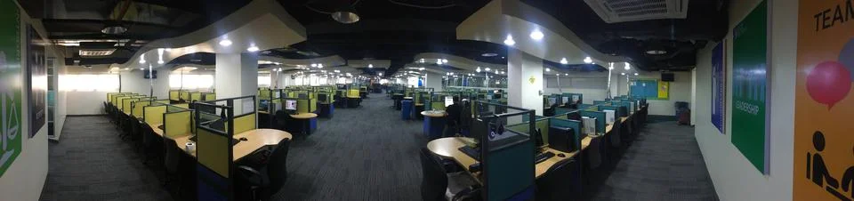 Panoramic View Office Stock Photos