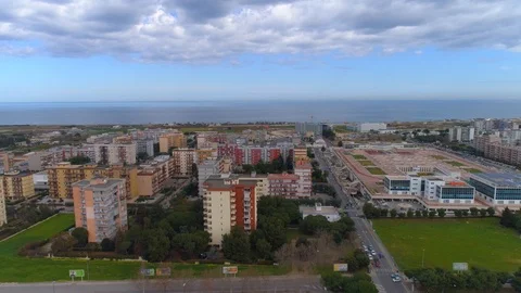 Panoramic view of old town in Bari, Puglia, Italy Stock Footage 123283550