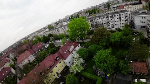 A Panoramic View of Opole, Poland, Showcasing its Charming Streets and Video stock 281826056